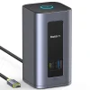 Baseus - 12v1 dokovacia stanica Nomos NU1 Air (B0114400) - 12 portov, 10Gbps, 100W PD, 4K displeje - sivá thumbnail