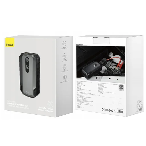 Baseus - Autós indító Super Energy Max (C0120500) - 20000mAh, 12V - Kozmikus Fekete - 7