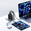 Baseus - Nástenná nabíjačka EnerFill FH11 (E0121J00) - 3x USB-C, 1x USB-A, 140W, Technológia GaN, Rýchle nabíjanie - Kozmická čierna thumbnail