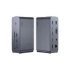 Baseus - Docking Station Union Joy Pro (WKSP090113) - 17-Port Négy Képernyős Multifunkcionális Hub, Type-C, HDMI, USB, 8K - Szürke thumbnail