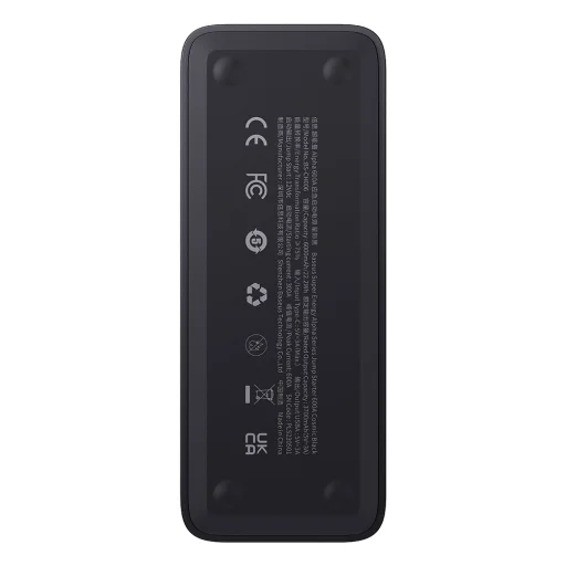 Baseus - Jump Starter Super Energy Alpha (C00259200121-00) - Power Bankkal, 6000mAh, 600A, USB, Type-C - Kozmikus Fekete - 5