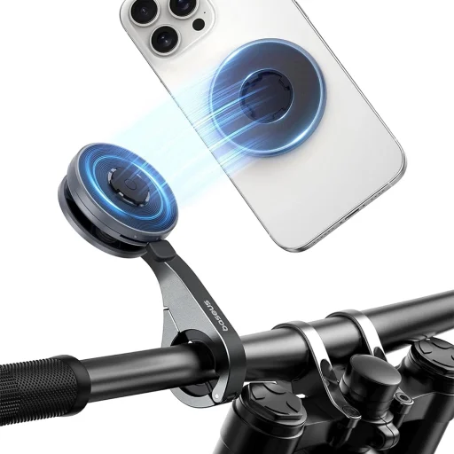 Baseus - Cyklistický držiak na telefón PrimeTrip VB1 (C0013D00) - magnetický, hliníková zliatina - čierny - 1