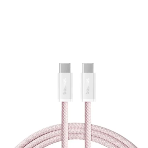 Baseus - Adatkábel Dynamic 3 Series (P10367000411-01) - Type-C to Type-C, Gyors töltés 100W, 480Mbps, 2m - Rózsaszín - 2
