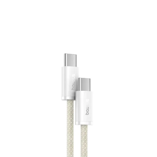 Baseus - Data Cable Dynamic 3 Series (P10367000Y11-00) - Type-C na Type-C, Rýchle nabíjanie 100W, 480Mbps, 1m - Biela - 2