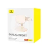 Baseus - Desk Holder Seashell (B10451501411-00) - tablethez, telefonhoz, MagSafe-hez, alumínium ötvözet - Rózsaszín thumbnail