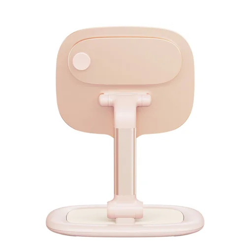 Baseus - Stolný držiak Seashell (B10451501411-00) - na tablet, telefón, MagSafe, hliníková zliatina - Ružová - 4