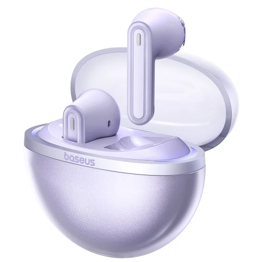 Baseus - Vezeték nélküli fülhallgató Bowie E5 (A00054501513-00) - Bluetooth, True Wireless - Nebula Purple - 4