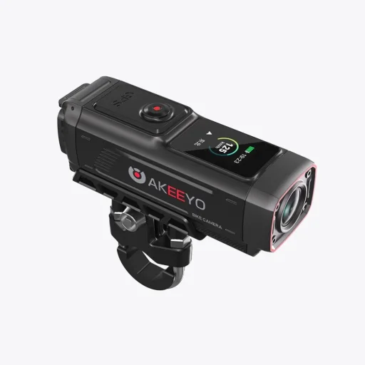 AKEEYO 730Pro 4K Športová kamera s montážou na riadidlá pre bicykle a motocykle - čierna - 3