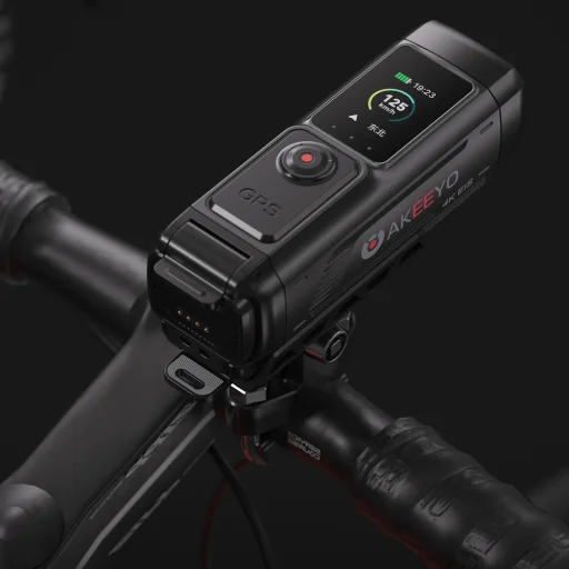AKEEYO 730Pro 4K Športová kamera s montážou na riadidlá pre bicykle a motocykle - čierna - 4
