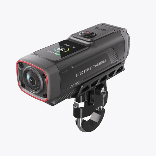 AKEEYO 730Pro 4K Športová kamera s montážou na riadidlá pre bicykle a motocykle - čierna - 1