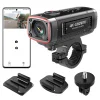 AKEEYO AKY-710S sportkamera 4K videórögzítő motorkerékpár kormányra - fekete thumbnail
