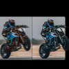 AKEEYO AKY-710S sportkamera 4K videórögzítő motorkerékpár kormányra - fekete thumbnail