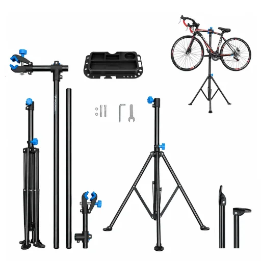 Wozinsky WSS-180 padlószerviz állvány gombokkal 30 kg-os kerékpárokhoz - fekete - 6