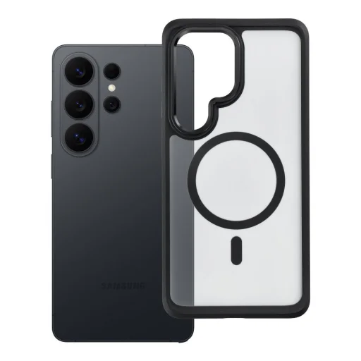 Samsung Galaxy S26 Ultra Forcell F-Protect Smoke Hybrid Premium MagSafe kompatibilné čierne puzdro - 1