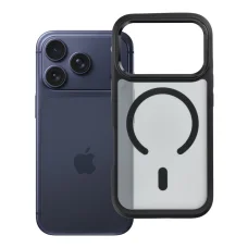 iPhone 17 Pro Forcell F-Protect Smoke Hybrid Premium MagSafe kompatibilné čierne puzdro
