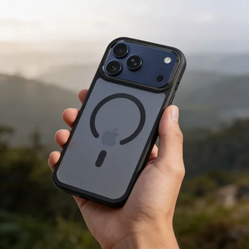 iPhone 17 Forcell F-Protect Smoke Hybrid Premium MagSafe kompatibilné čierne puzdro - 5