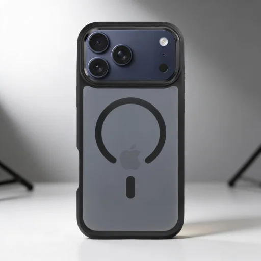 iPhone 17 Forcell F-Protect Smoke Hybrid Premium MagSafe kompatibilné čierne puzdro - 6