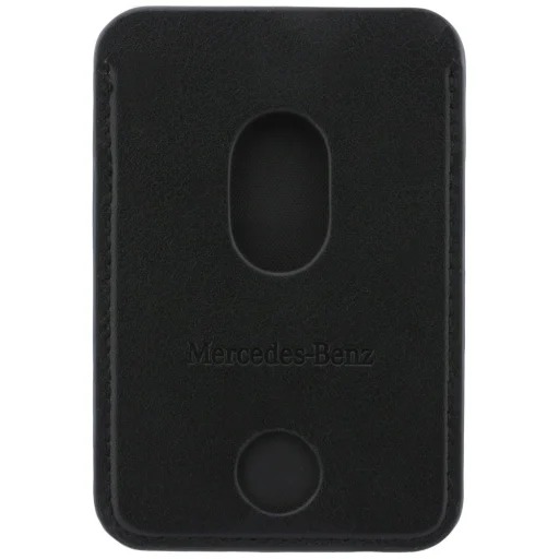 Mercedes magnetická kožená peňaženka na karty, čierna - 3