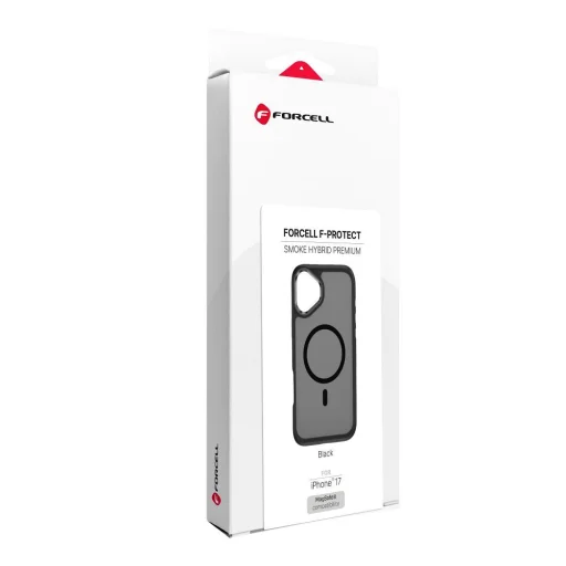 iPhone 17 Forcell F-Protect Smoke Hybrid Premium MagSafe kompatibilné čierne puzdro - 9