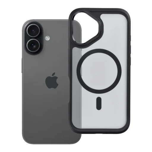 iPhone 17 Forcell F-Protect Smoke Hybrid Premium MagSafe kompatibilné čierne puzdro - 1
