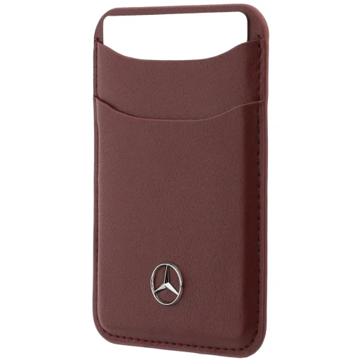 Mercedes kožená magnetická peňaženka červená - 2