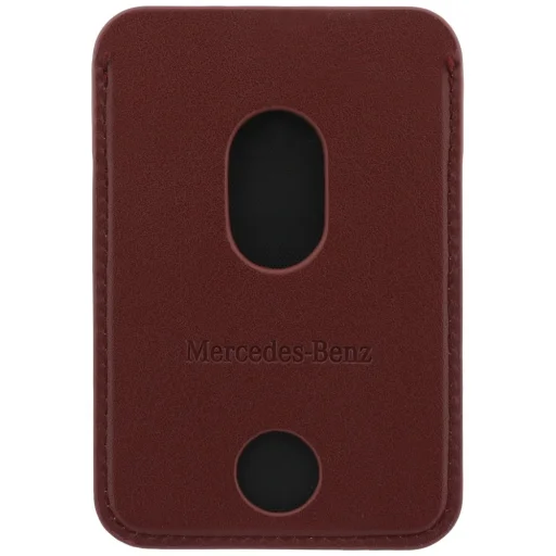 Mercedes kožená magnetická peňaženka červená - 3
