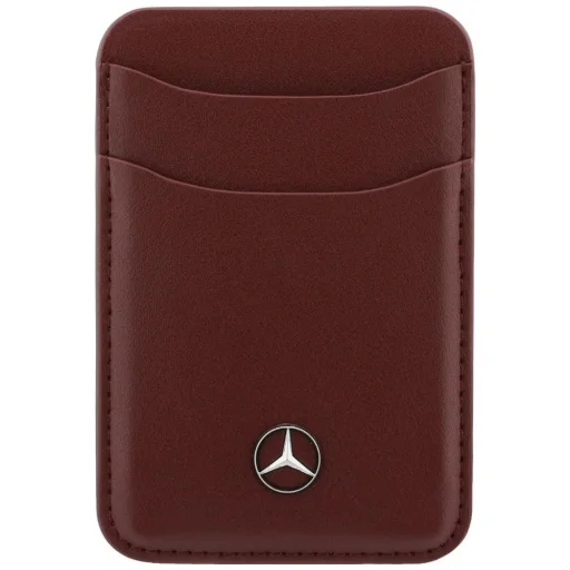 Mercedes kožená magnetická peňaženka červená - 1