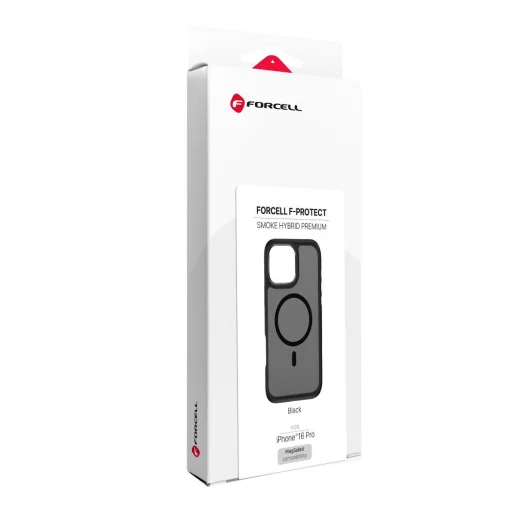 iPhone 16 Pro Forcell F-Protect Smoke Hybrid Premium MagSafe kompatibilné čierne puzdro - 9