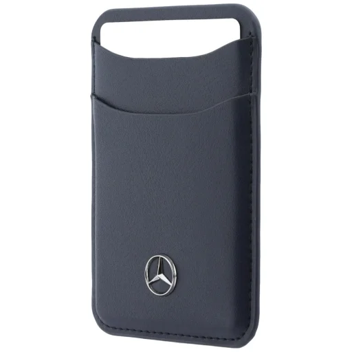 Kožená magnetická peňaženka Mercedes, tmavomodrá - 2