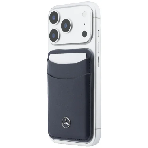 Mercedes bőr mágneses pénztárca, sötétkék - 5
