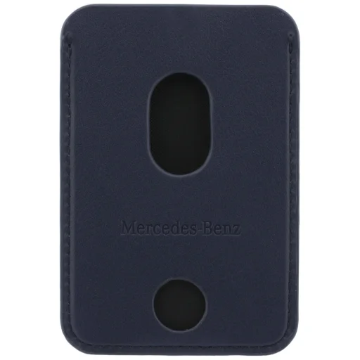 Kožená magnetická peňaženka Mercedes, tmavomodrá - 3