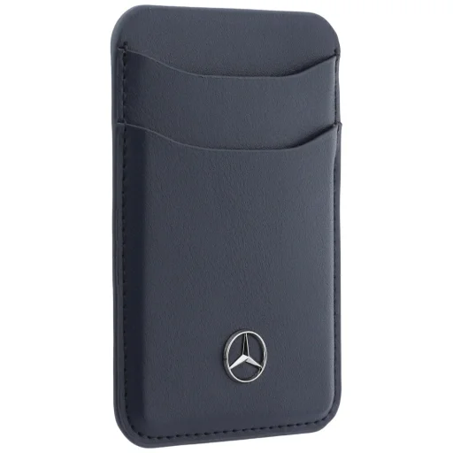 Mercedes bőr mágneses pénztárca, sötétkék - 4