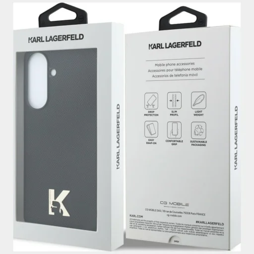 Samsung Galaxy A57 5G Karl Lagerfeld Karl Head Logo čierne puzdro - 8