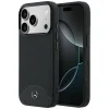 iPhone 17 Pro Max Mercedes Leather Wood Effect and Curve MagSafe čierne puzdro thumbnail