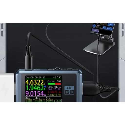 FNIRSI FNB48P BT Bluetooth USB tester - 4