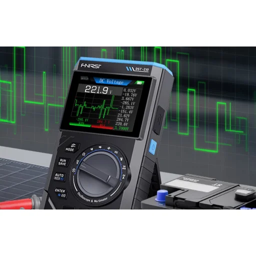 FNIRSI ručný digitálny multimeter, osciloskop a generátor signálu 3 v 1 DST-210 - 5