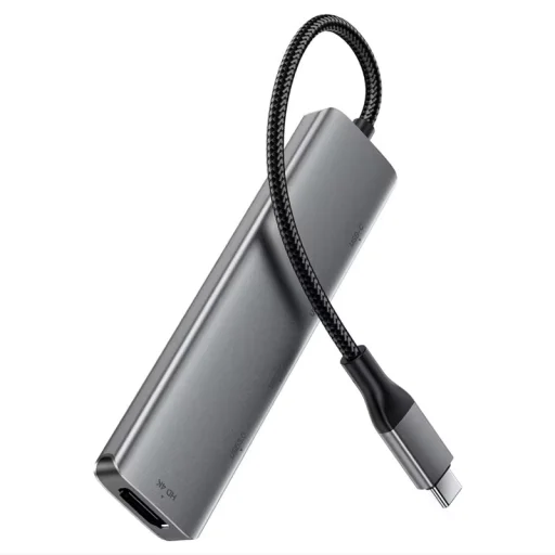 Acefast J16 USB-C Hub, 5 v 1, sivý - 3