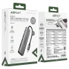 USB-C Hub Acefast J18, 6in1, Sivý thumbnail