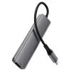 USB-C Hub Acefast J18, 6in1, Sivý thumbnail