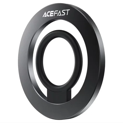 Acefast E35 univerzálny magnetický kovový krúžok, čierny - 1