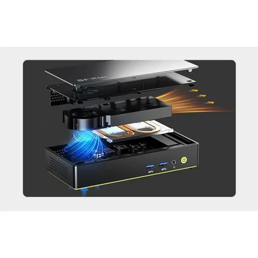GMKtec K13 Mini PC Intel Core Ultra 7 256V 16 GB 1 TB Windows 11 Pro - 12
