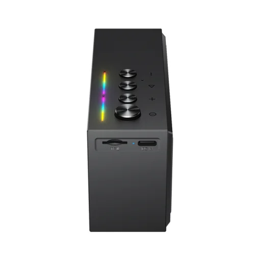 Acefast K9 Go Bluetooth reproduktor, 7W, TWS, RGB, vodoodolný, čierny. - 4