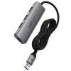 USB Hub Acefast J17, 4in1, sivý thumbnail