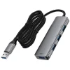 USB Hub Acefast J17, 4in1, sivý thumbnail