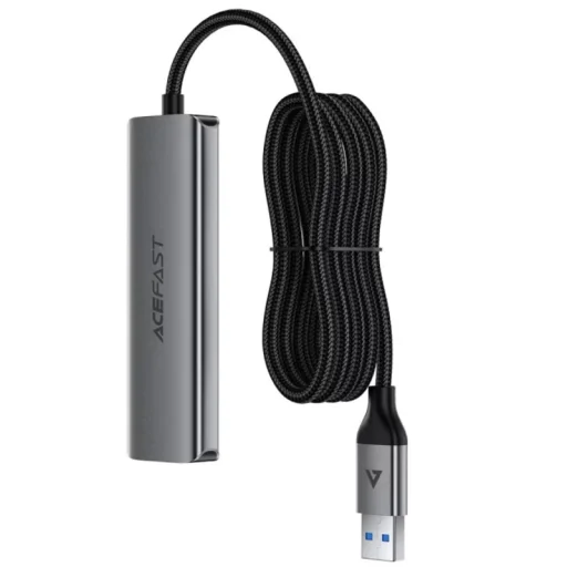 USB Hub Acefast J17, 4in1, sivý - 3