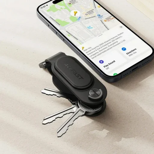 Acefast SmartTag kľúčenka pre sériu iOS, čierna - 6