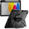 iPad 11. gen. (A16) / 10. gen. 10.9 nárazuvzdorné puzdro Dexnor, s 360° otočným remienkom na ruku a stojanom, čierne thumbnail