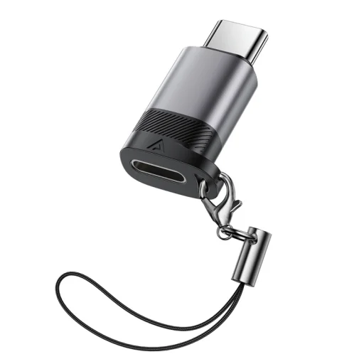 Lightning-USB-C adaptér Acefast J19, sivý - 2