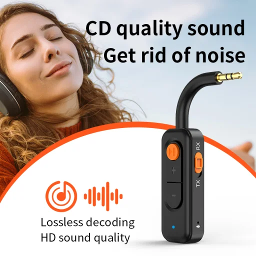 M1 AUX Bluetooth 5.4 bezdrôtový hudobný adaptér 3,5 mm AUX adaptér - 5