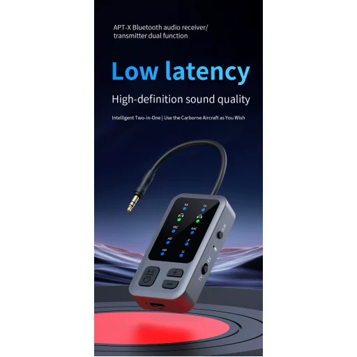 M3 Bluetooth AUX transmiter do lietadla, auta a pre bezdrôtové slúchadlá - 16
